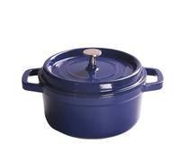 Pentola Smaltata Per Minestra Pentola for zuppa smaltata da 14 cm, mini casseruola for tè e, comoda cottura sui fornelli, meno di 1 litro, squisita pentola cucina(Purple)