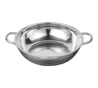 Pentola termica MultiCooktop in acciaio inox compatibile con induzione con manico cavo, progettata per una distribuzione efficiente del calore e una facile manipolazione (34 cm)