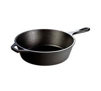 Lodge - Padella Alta per frittura, in ghisa con Rivestimento a Base di Cera, Rotonda, da 26,04 cm/2,83 Litri