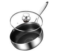 Pentolas Acciaios - Pentola In Acciaio | Pentola Scolapasta Acciaio Inox | Pentolas Antiaderente A D'ape Con Coperchio Antiruggine Per Bar, Cucina Commerciale, Cottura A Vapore, Servizio E Cottur