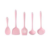 Pentole 5 pezzi utensili da cucina set cucchiaio, spatola, mestolo, utensili antiaderenti, utensili da cucina, accessori da cucina (colore: rosa)