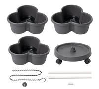 Pentole A Piantagione Impilabile A Più Livelli, Torre Di Fioriere Verticali, Fioriera Da Giardino All'aperto, Torre Di 3 Livelli Con Ruote Rimovibili, Di Drenaggio Integrato, 1385 G, Per Piant