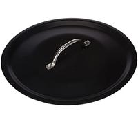 Pentole Agnelli Al Black Coperchio con Ponticello Tubolare, Nero, 28 cm