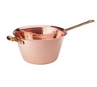 Pentole Agnelli ALCM165M20 Paiolo in Rame con Manico in Ottone, 20 cm