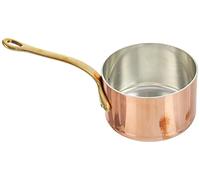 Pentole Agnelli ALCU105F12 Casseruola Alta di Rame Stagnato con 1 Manico, 12 cm