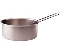 Pentole Agnelli ALIX105ALIN16 Casseruola Alta con Manico in acciaio, Trilaminato Alluminio-Acciaio per induzione, 16 cm