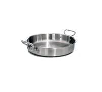 Pentole Agnelli ALIX110ALIN32 Tegame con Maniglie, Alu-Inox, 32 cm