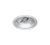 Pentole Agnelli Alluminio Coperchio Rotondo Pesante con Ponticello Argento 30 cm