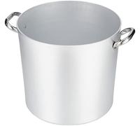 Pentole Agnelli, pentola alta professionale ø 32 in alluminio puro, 2 manici ino