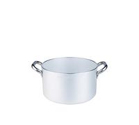 Pentole agnelli casseruola 104 alta ø 32 professionale, in alluminio puro, 2 man