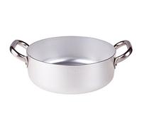 Pentole Agnelli ALMA10626 Cm 26 Agnelli Alluminio Professionale, 5.3 L, aluminio, Acero, Argento, 26 cm