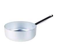 Pentole Agnelli Alluminio ALMA10716 Linea 3mm Casseruola Bassa con 1 Manico, 16 cm, Acciaio