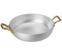 Pentole Agnelli Linea 1932 Tegamino a Servire in Alluminio con Due Maniglie in Ottone