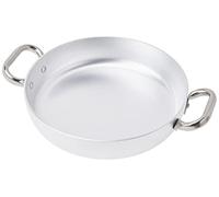 Pentole Agnelli, ALMA11024, Tegame con 2 Maniglie Inox, Alluminio, Argento