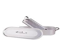 Pentole Agnelli Alma11860 Pesciera Con 2 Maniglie Inox Più Griglia E Coperchio, Alluminio Professionale 3 Mm, 60 x 17 cm