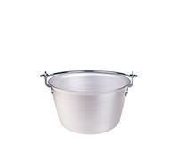 Paiolo Agnelli in alluminio 1 manico arco Cm 22 Lt 3,5
