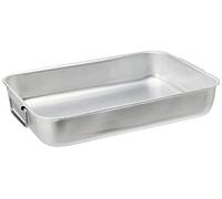 ROSTIERA Alluminio cm40X28X7,5H 1/2 PESO 2MANIGLIE Professionale Pentole Agnelli