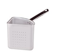 Pentole Agnelli, ALMA153BST36, Spicchio Colapasta Singolo Basso con 1 Manico in Acciaio Inox, Alluminio, Argento