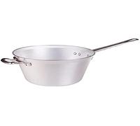 Pentole Agnelli ALMA16530 Alluminio Professionale 3 mm, Paiolo per Polenta con Manico, 8 L