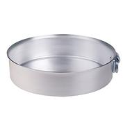 Pentole Agnelli ALMA16640 Alluminio Professionale 3 mm, Tortiera Cilindrica con Anello, 40 cm