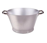Pentole Agnelli, ALMA168B36, Colapasta Conico Con 2 Maniglie in Acciaio Inox, Alluminio, Argento
