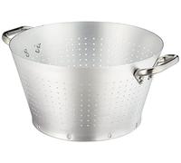 Pentole Agnelli, ALMA168B40, Scolapasta Conico con 2 Manici, Alluminio, Argento