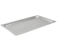 Pentole Agnelli ALMA182F20 Teglia Gastronorm in Lega 3003 Forata, 2 cm, Alluminio, Bianco, 53x32.5x2 cm