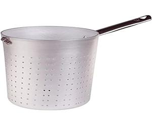Pentole Agnelli, ALMA29626, Colapasta Cilindrico con 1 Manico in Acciaio Inox, Alluminio, Argento