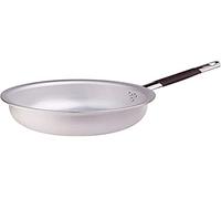 Pentole Agnelli ALMC1111BMC20 Mantecare Padella Salta Pasta e Riso, Radiante, in Alluminio, Spessore 5 mm, con Manico Tubolare in Acciaio Inossidabile ”Cool”, 20 cm, Argento