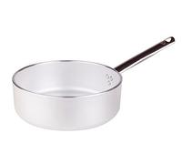 Pentole Agnelli ALMR110728 Casseruola Bassa con Manico, Alluminio, Argento, 28 cm