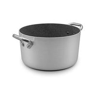 Pentole Agnelli ALSA104G16 Linea Shark Skin, Casseruola Alta, Antiaderente, con 2 Manici in Acciaio Inossidabile, 16 cm