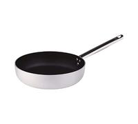 Pentole Agnelli Platinum Padella Dritta, Acciaio Inossidabile, Argento, 28 cm