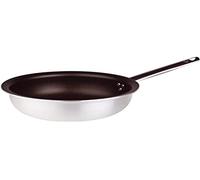 Pentole Agnelli ALSA2111BMS32 Padella Svasata per Mantecare, Alluminio, Argento, 32 cm