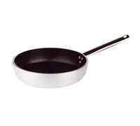 Pentole Agnelli ALSA2111S28 Platinum Padella Dritta in Alluminio, Spessore 5 mm, con Manico Tubolare in Acciaio Inossidabile, 28 cm, Argento