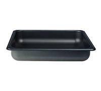 Pentole Agnelli ALSA282SS60 Gastronorm Teglia 1/2 in Alluminio, Nero, 6 cm