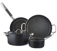 Pentole Agnelli ALSASETALBLACK4 All Black Set per 4 Persone, 3 mm, 5 Pezzi