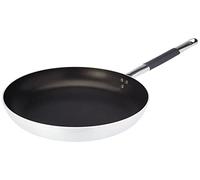 Pentole Agnelli ALSC111BBSC32 Platinum Padella Svasata Bassa, in Alluminio, Spessore 3 mm, con Manico Tubolare in Acciaio Inossidabile, 32 cm, Argento