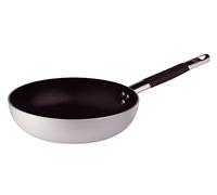 Pentole Agnelli ALSC111BSC28 Platinum Padella Scasata Alta a Saltare, in Alluminio, Spessore 3 mm, con Manico Tubolare in Acciaio Inossidabile ”Cool”, 28 cm, Argento