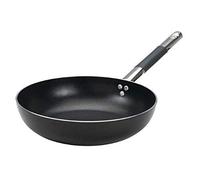 Pentole Agnelli ALSC111BSSPIC36 Alblack Padella Svasata Alta, in Alluminio, Spessore 3 mm, Fondo Induzione da 8 mm, con Manico Tubolare in Acciaio Inossidabile ”Cool”, 36 cm, Nero