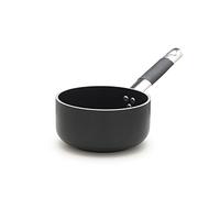 Pentole Agnelli, Casseruola alta in alluminio antiaderente AlBlack 5mm per induzione, 1 manico, 16 cm, ALSC2105SSPIC16 - metallo ALSC2105SSPIC16