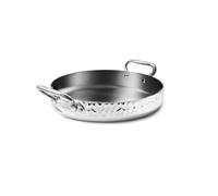 Pentole Agnelli ALUM110M24 tegame Aluinox 3ply martellato 24 cm acciaio inox