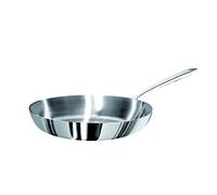 Pentole Agnelli ALUM11132 Padella con Manico, Alu-Inox, Argento, 32 cm