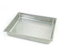 Pentole Agnelli Bacinella Forata Gastronorm, Acciaio Inossidabile, 2/1, 65x53x6.5 cm