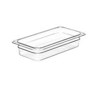 Pentole Agnelli Bacinella trasparente per alimenti gn1/3 32,5 x 17,5 x h20 cm