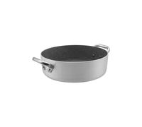 Pentole Agnelli Casseruola antiaderente induzione sharkskin bassa in alluminio 3mm 2 maniglie - ø28 Casseruola antiaderente induzione SharkSkin bassa in alluminio 3mm 2 maniglie - Ø28