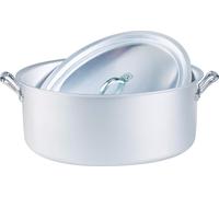 Casseruola Ovale In Alluminio Family Con Coperchio Cm32 Agnelli