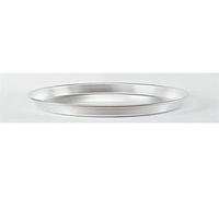 Pentole Agnelli Pasticceria Teglia Tonda Pesante per Pizza, Alluminio, Bianco, 50 cm