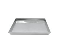 Pentole Agnelli COAL49/340 Teglia Rettangolare in Lega d Alluminio 3003 con Orlo