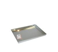 Pentole Agnelli, Teglia rettangolare in alluminio lega 3003, 60x40x6 cm, COAL49/360 - grigio metallo COAL49/360