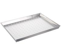 Pentole Agnelli COAL49/3F40 Teglia Rettangolare Forata, Lega Alluminio 3003, Argento, 40 x 30 cm